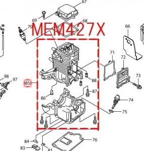 マキタ シリンダーブロックアッセンブリ Mem427x等対応 マキタインパクトドライバ 充電器 バッテリ クリーナーは マキタショップカメカメ