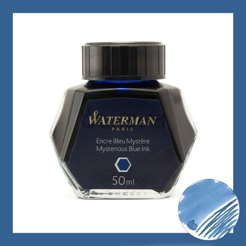 【WATERMAN/ウォーターマン】ボトルインク (MYSTERIOUS BLUE/ブルーブラック)