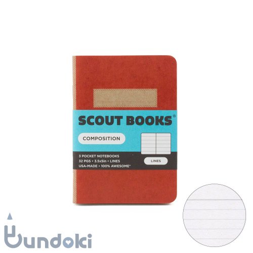 SCOUT BOOKS/ȥ֥åComposition Seriesѥݡȥ3å (å)