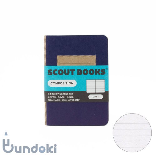 SCOUT BOOKS/ȥ֥åComposition Seriesѥݡȥ3å (ͥӡ)