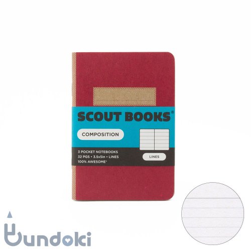 SCOUT BOOKS/ȥ֥åComposition Seriesѥݡȥ3å (ޥ)