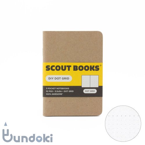 SCOUT BOOKS/ȥ֥åDIY Seriesѥݡȥ3å (Dot Grid/ɥå)