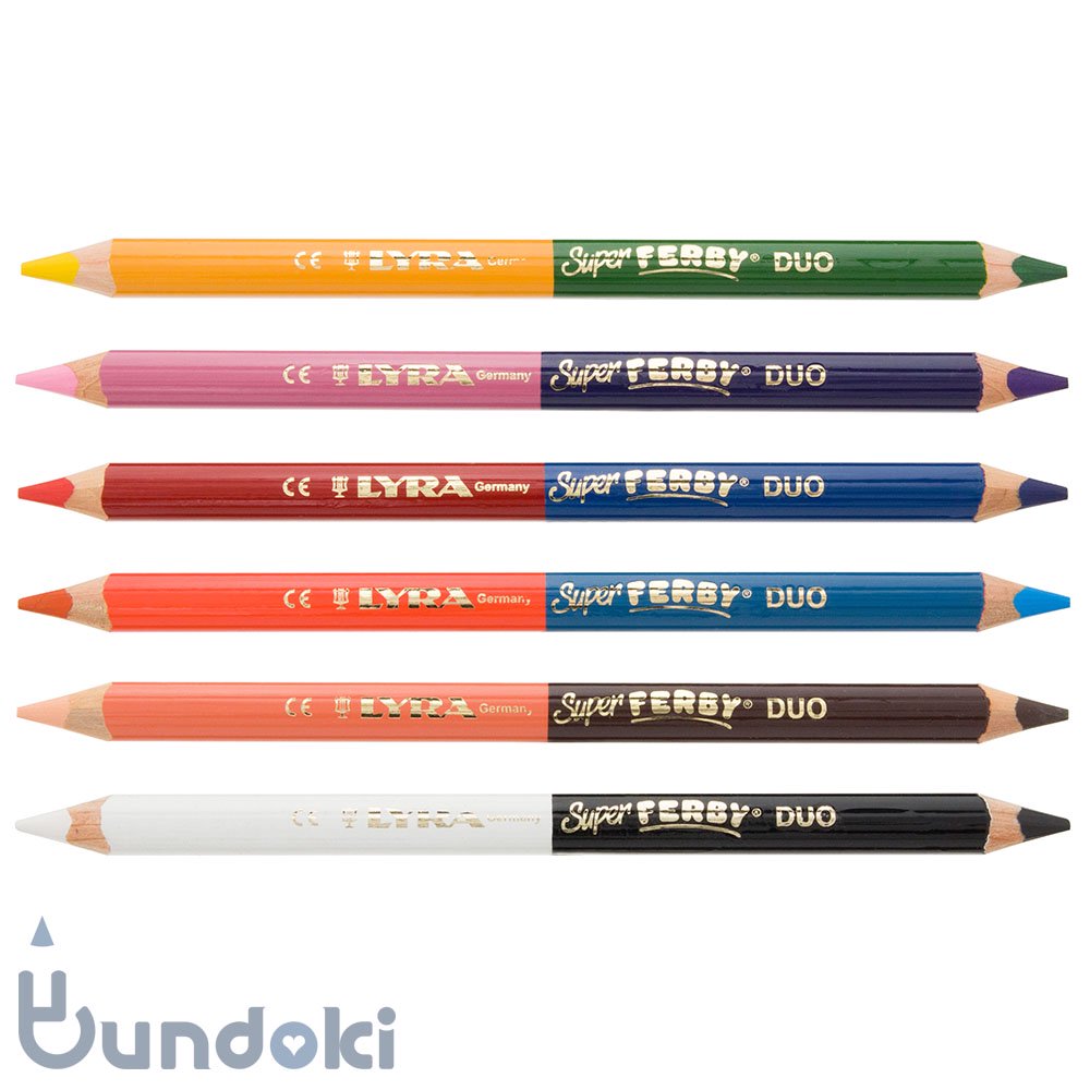 LYRA/リラ】SUPER FERBY DUO Colors/ 2色色鉛筆6本セット (12色)