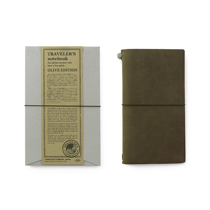 MIDORI/ミドリ】TRAVELER'S notebook OLIVE EDITION / トラベラーズ 