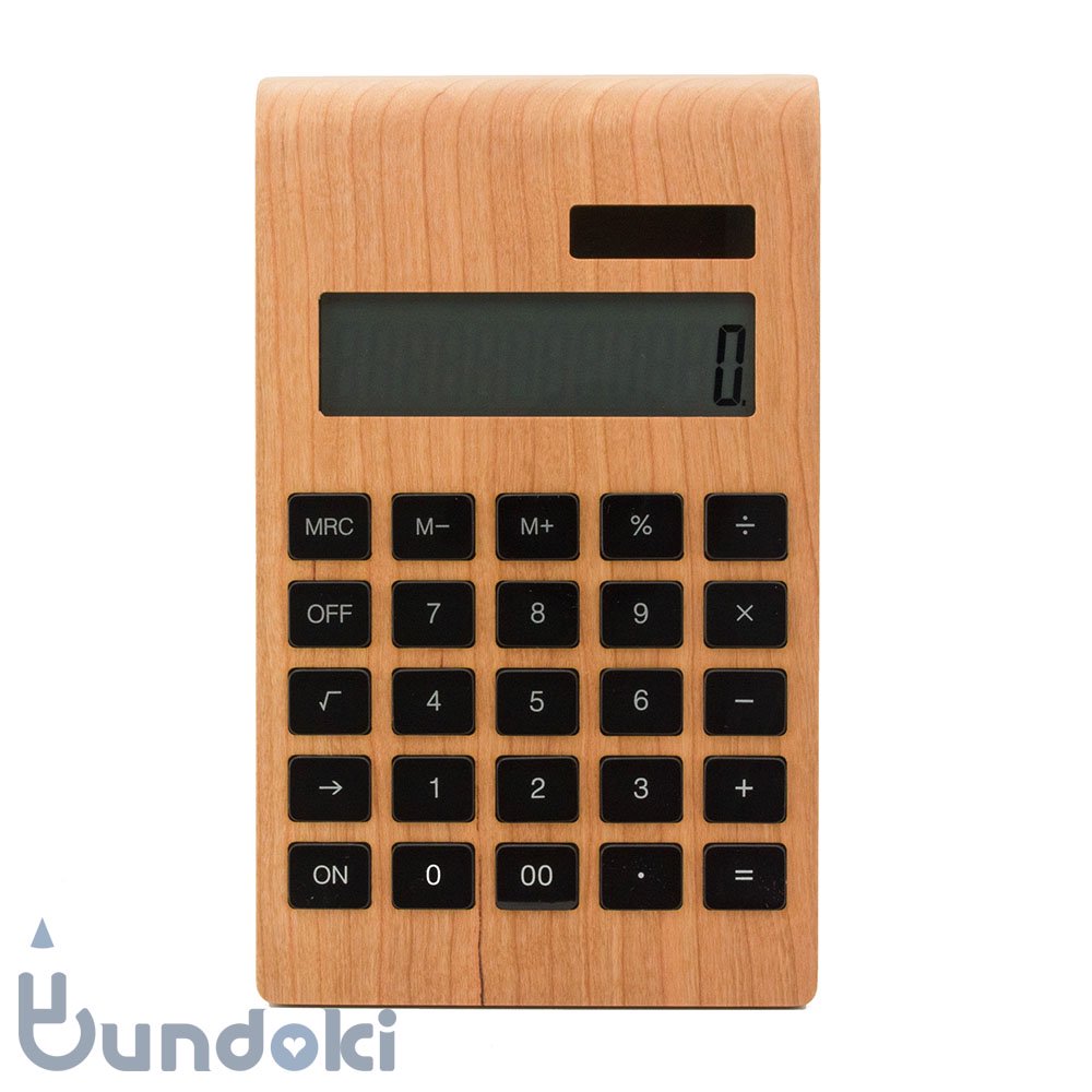 hacoa/ハコア】Solar Battery Calculator Desk Type (チェリー)