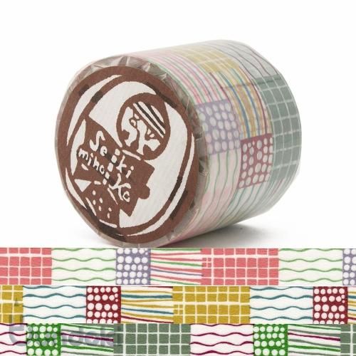 倉敷意匠】コラージュ マスキングテープ 15mm 3色セット