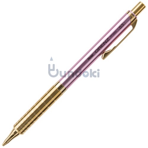 Pentel/ぺんてる】オレンズ・ゴールドメタルグリップ・海外限定色 / 0.5mm (ゴールド-シルバー)