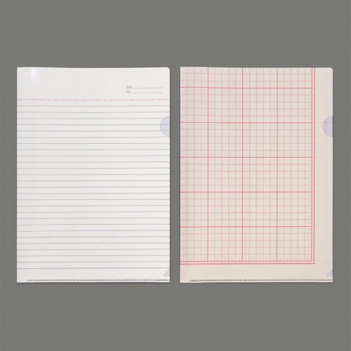 【yuruliku/ユルリク】BUNGU Clear Folder (大学ノート・工作用紙)