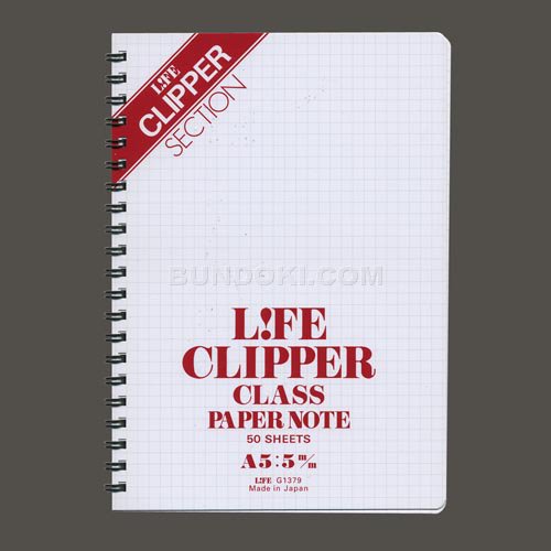 【LIFE/ライフ】Clipper Class Paper/クリッパーリングノートA5