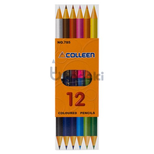 【コーリン色鉛筆/colleen】785丸 6本12色紙箱入り色鉛筆