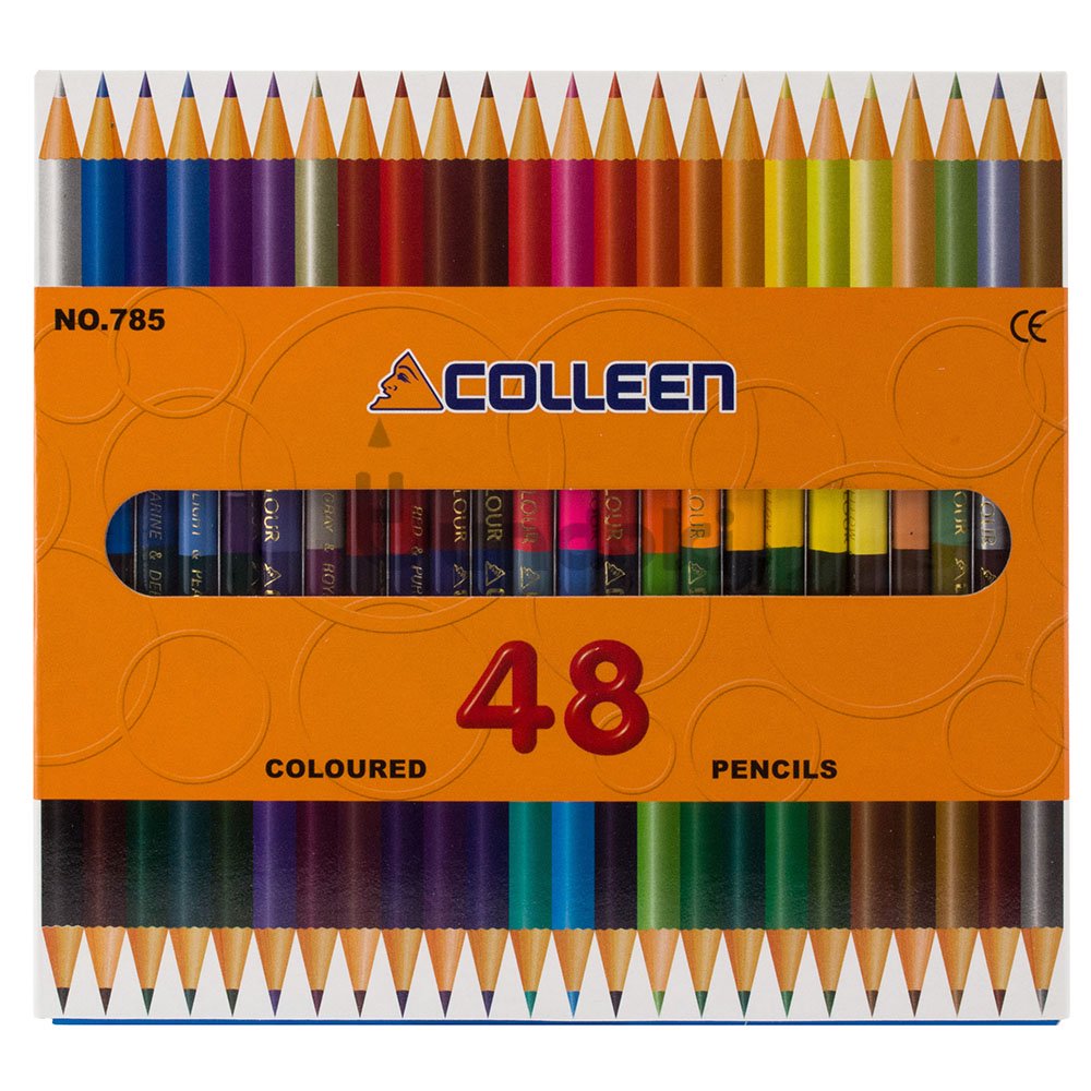 コーリン色鉛筆/colleen】785丸 24本48色紙箱入り色鉛筆