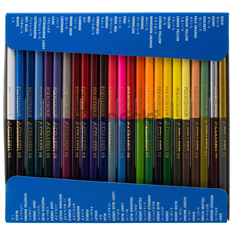 コーリン色鉛筆/colleen】785丸 24本48色紙箱入り色鉛筆