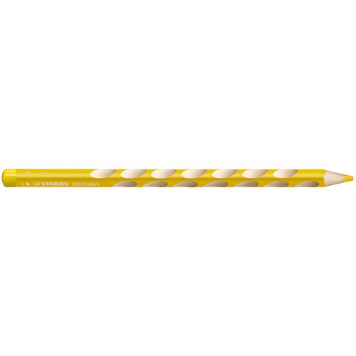 【STABILO/スタビロ】EASY colors 三角軸色鉛筆(単色販売/左利き用・イエロー)
