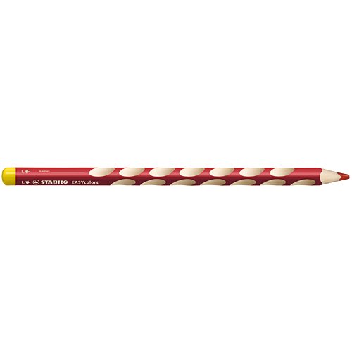 【STABILO/スタビロ】EASY colors 三角軸色鉛筆(単色販売/左利き用・レッド)