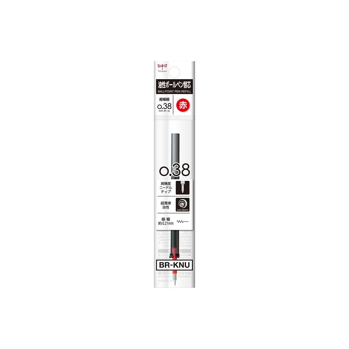 Tombow トンボ鉛筆 モノグラフライト用リフィル 油性ボールペン替芯 Kne 0 38mm 赤