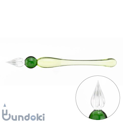 【guridrops/ぐり工房】グラマラスショートガラスペン (Green)