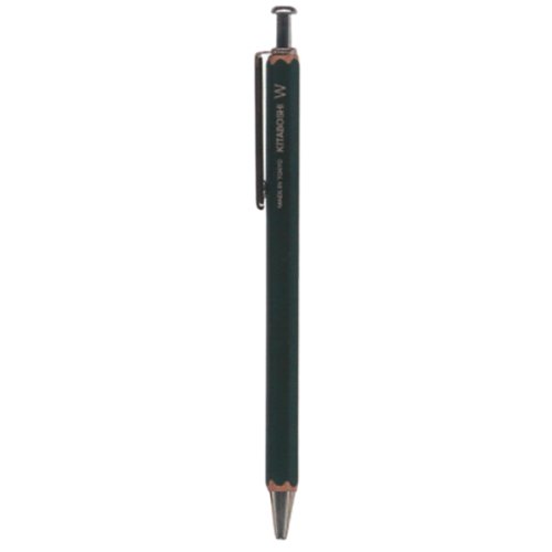 【北星鉛筆】鉛筆屋のボールペン W (濃緑)