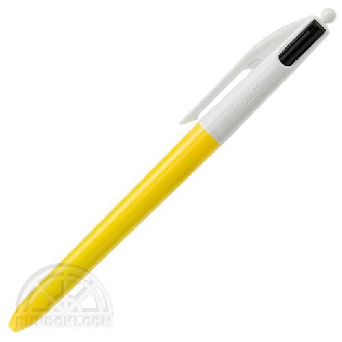 Bic ビック ２色ボールペン ファッション 0 7 イエロー 文房具