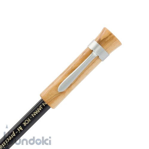 【CRAFT A × ブンドキ.com】オリジナル木製鉛筆キャップ(クリップ付き)/オリーブ