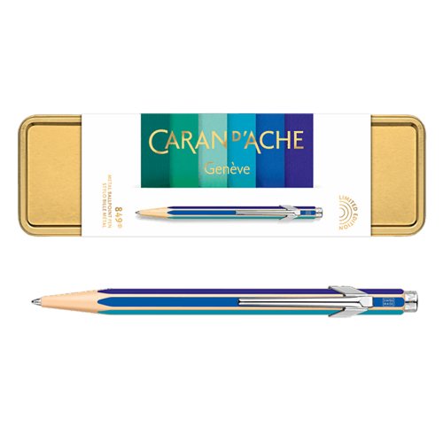 【CARAN D'ACHE/カランダッシュ】カラートレジャー849コールドレインボー ボールペン【限定品】