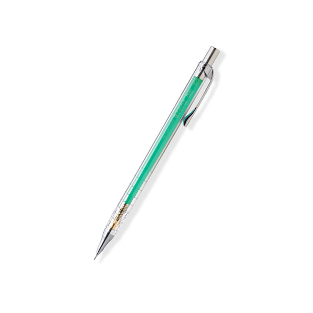 Pentel/ぺんてる】オレンズ 限定 クリアボディ0.5mm (クリアグリーン)