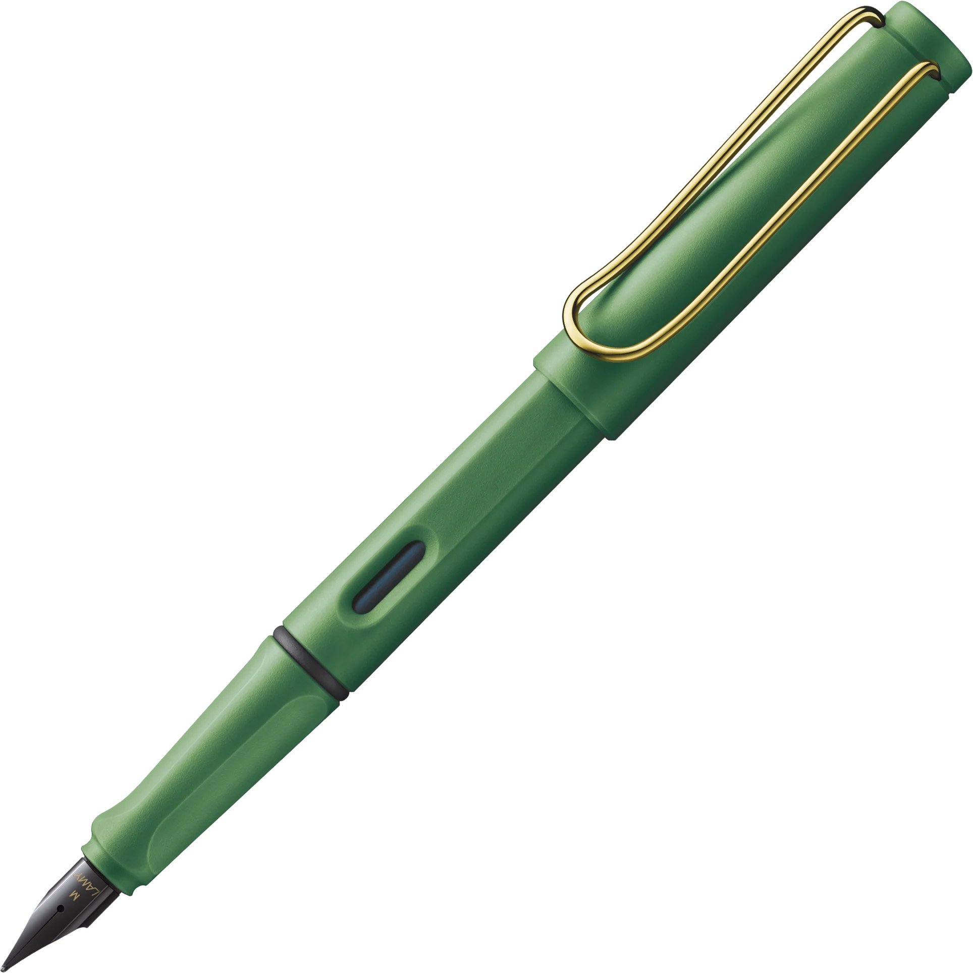 LAMY/ラミー】SAFARI 万年筆 field green gold clip (F/ 細字)【数量限定】