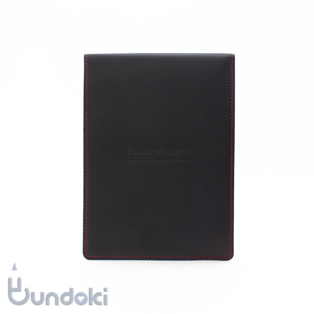Thinking Power Notebook】バック・トゥー(縦開きA6サイズ革製カバー)