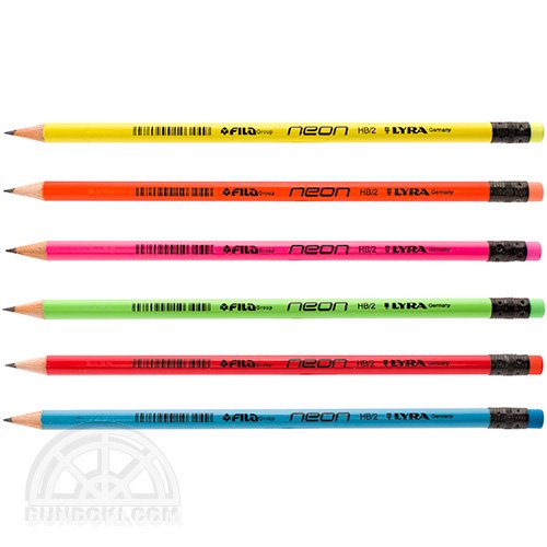 【LYRA/リラ】neon消しゴム付き鉛筆