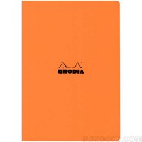 【RHODIA/ロディア】ロディアクラシックホチキス留めノート A4/5mm方眼(オレンジ)