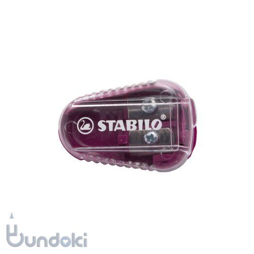 【STABILO/スタビロ】イージーエルゴポットシャープナー(卵形２穴芯研器)・ピンク