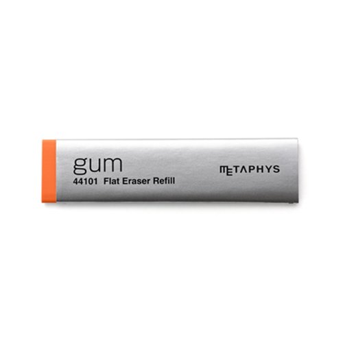 【METAPHYS/メタフィス】gum Flat Eraser Refill/薄型消しゴム用リフィル(オレンジ)