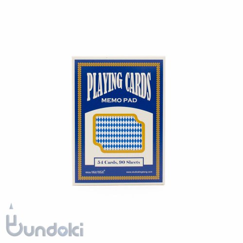 【大西賢製版】Playing Cards Memo Pad/トランプメモパッド(ブルー)