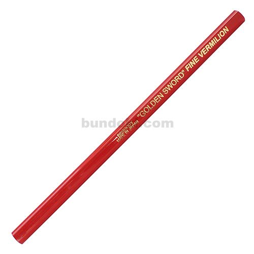 【アイボール鉛筆/JANOME】低学年用・角丸・短め・六角あか芯(赤鉛筆)