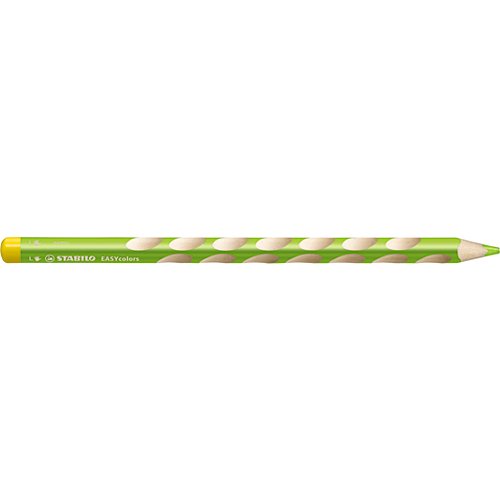 【STABILO/スタビロ】EASY colors 三角軸色鉛筆(単色販売/左利き用・ライトグリーン)