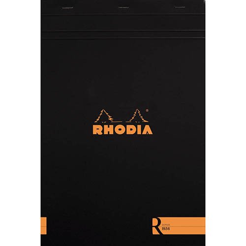 【Rhodia/ロディア】ブロックロディア R/No.19(A4+)・横罫(ブラック)