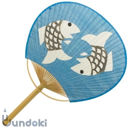 柚木 沙弥郎】房州うちわ(山に雲)