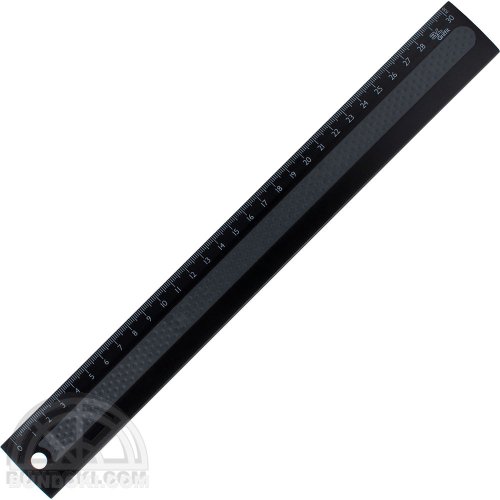 【3L Office products】Griffit RULER 30cm 直定規(ブラック)