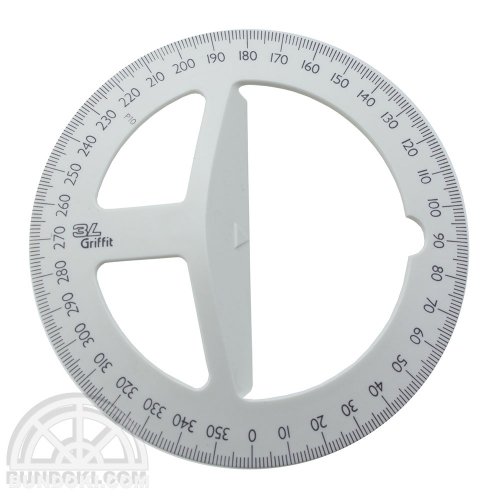 【3L Office products】Griffit PROTRACTOR 360 / 全円分度器(ホワイト)