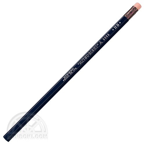 【三菱鉛筆/MITSUBISHI】ロングセラー鉛筆/消しゴムつき鉛筆・9852番(藍色)【限定カラー】