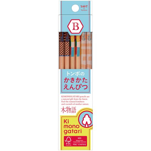 【TOMBOW/トンボ鉛筆】木物語 かきかた鉛筆F/KB-KF01(硬度：B)