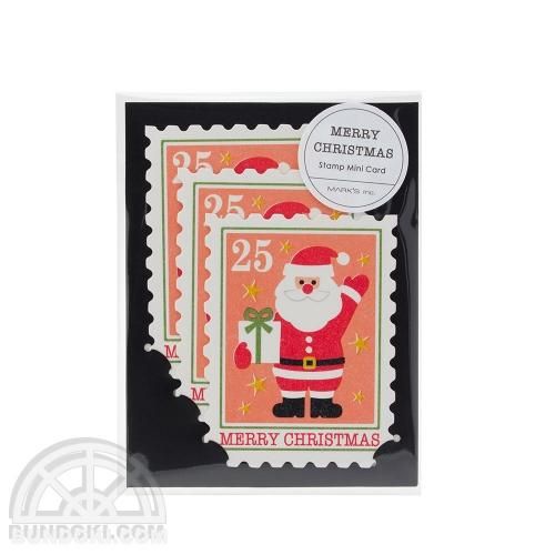 Mark S マークス スタンプ3枚セット ミニ クリスマスカード スノーマン Mark S マークス スタンプ3枚セット ミニ クリスマスカード スノーマン