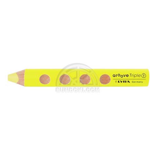 【LYRA/リラ】GROOVE Triple 1 /トリプルワン色鉛筆(単色販売/004 レモンイエロー)