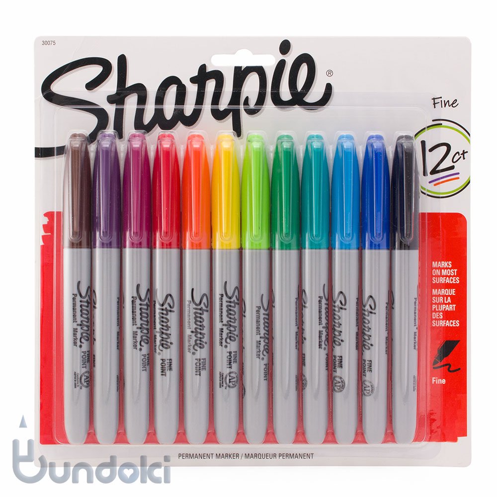 SHARPIE/シャーピー】シャーピー ファインポイント 12色セット(油性