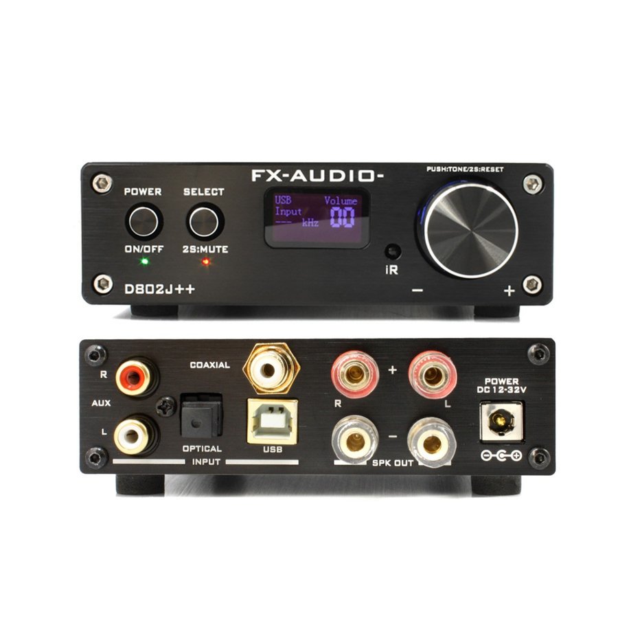FX-AUDIO- フルデジタルアンプ D802J++(ブラック) - コイズミ無線有限会社
