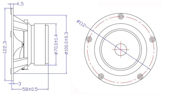 MarkAudio 10cmフルレンジ Pluvia7PHD-Rectangler(ペア) - コイズミ無線有限会社