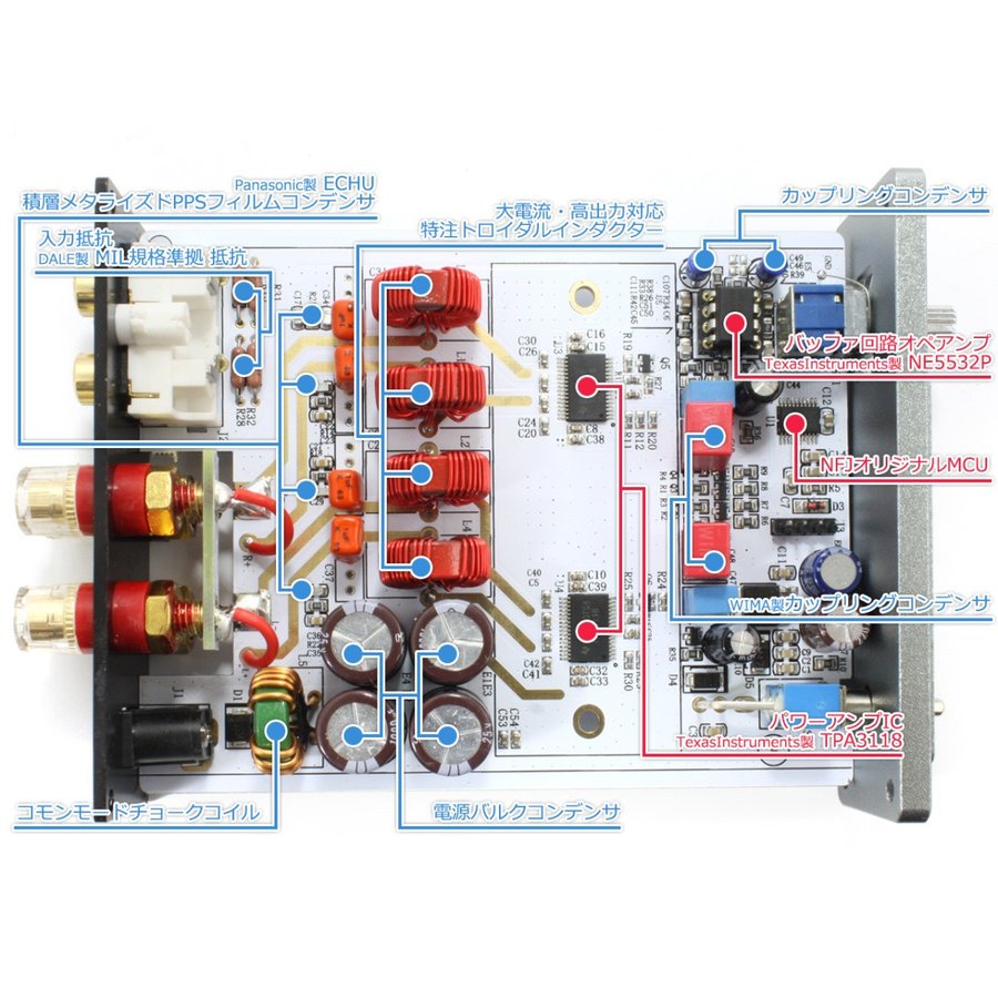 ☆FX-AUDIO- デュアルモノラルアンプ FX-501Jx2(チタンブラック) - コイズミ無線有限会社