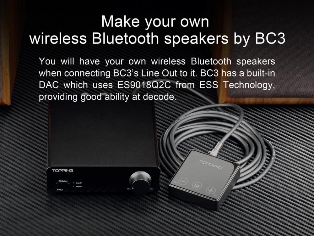 〇Topping Bluetoothレシーバー BC3(シルバー) - コイズミ無線有限会社