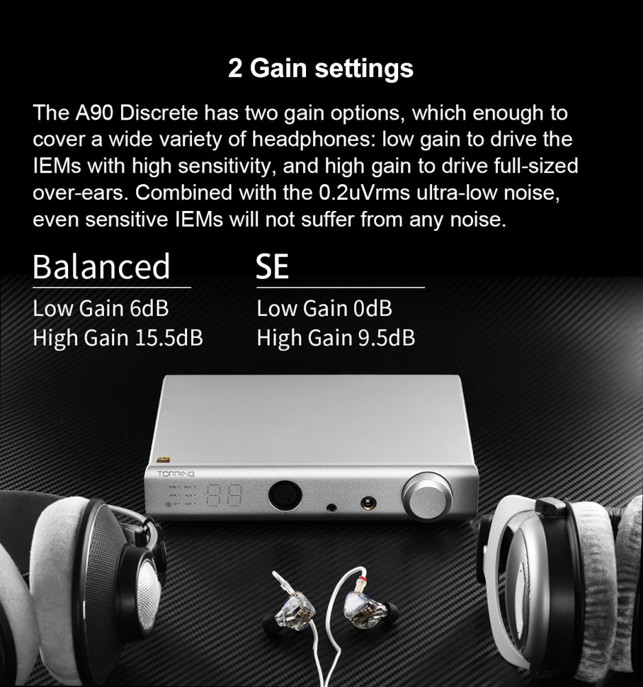 〇Topping ヘッドフォンアンプ A90 Discrete(ブラック) - コイズミ無線 