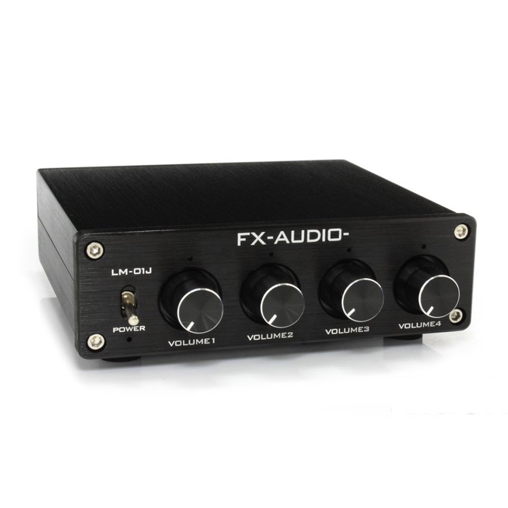 FX-AUDIO- 4chステレオミキサー＆プリアンプ LM-01J(ブラック) - コイズミ無線有限会社