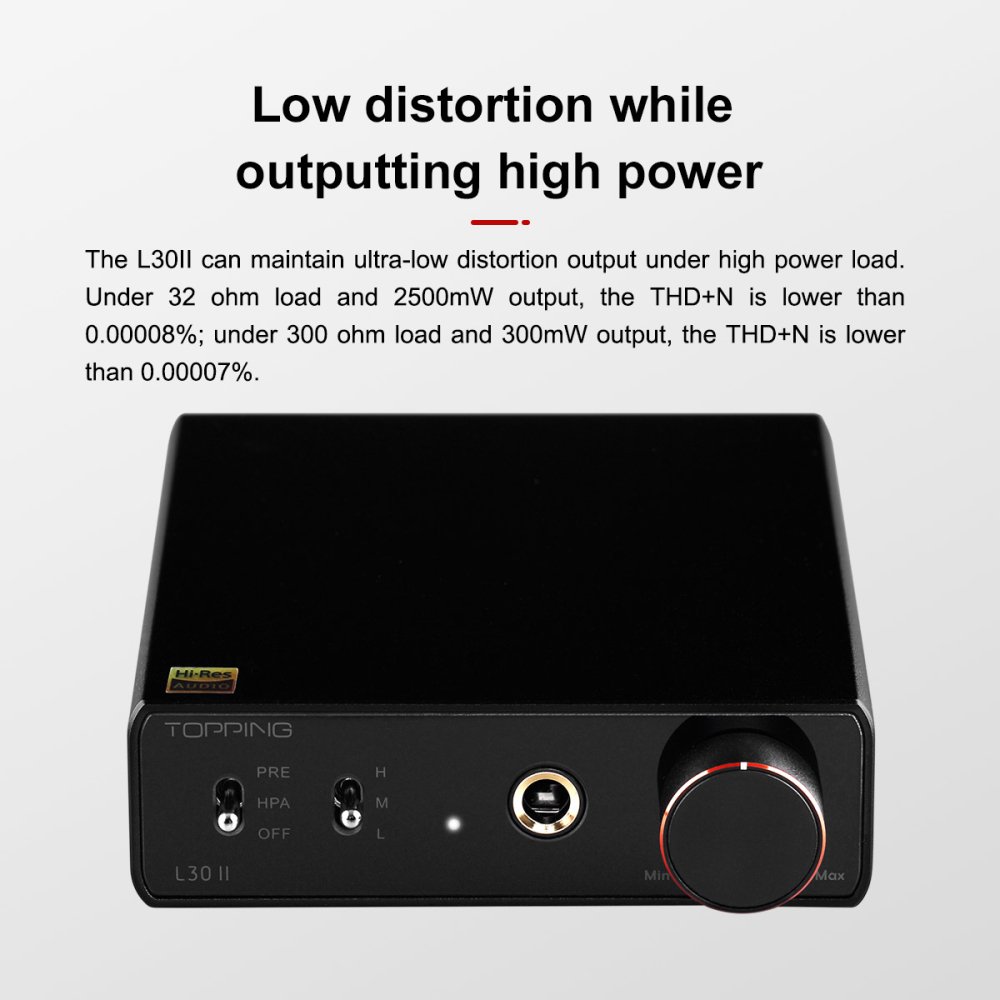 ☆Topping ヘッドフォンアンプ L30II(ブラック) - コイズミ無線有限会社